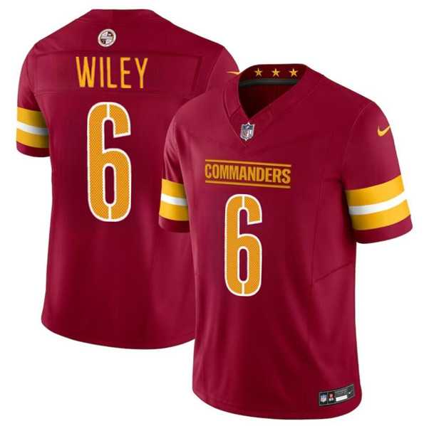 Men & Women & Youth Washington Commanders #6 Michael Wiley Burgundy 2024 F.U.S.E. Vapor Limited Football Stitched Jersey,We sell and wholesale Men & Women & Youth Washington Commanders #6 Michael Wiley Burgundy 2024 F.U.S.E. Vapor Limited Football Stitched Jersey on line form chian!